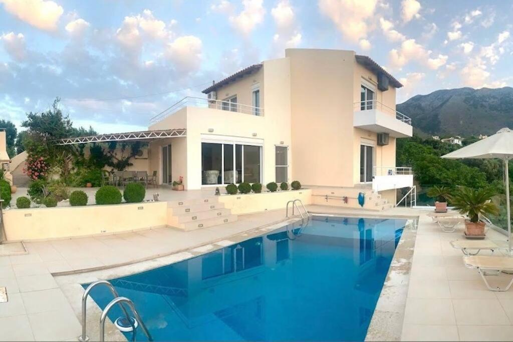 Villa Vuna - Private Pool -Sea View Χανιά Εξωτερικό φωτογραφία